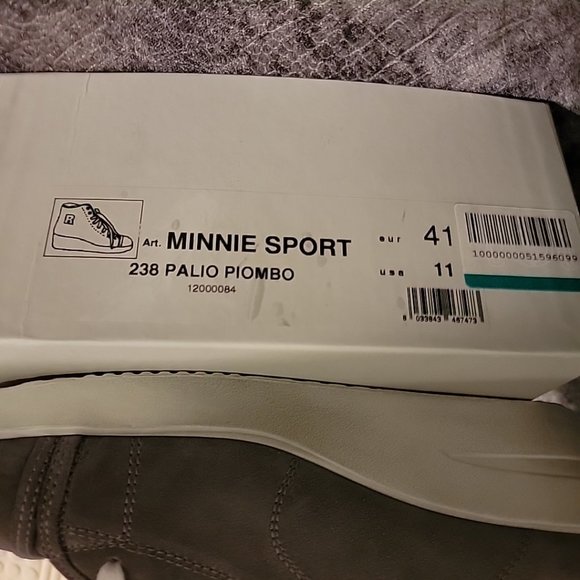 Rocco line gray suede wedge hi-tops 11 - Picture 2 of 4